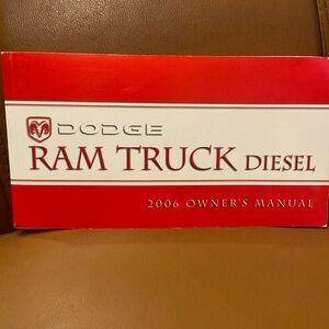 2006 Dodge Ram diesel truck owners manual